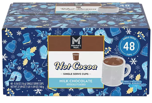 Member's Mark Milk Chocolate Hot Cocoa Single Serve Cups 48 ct.