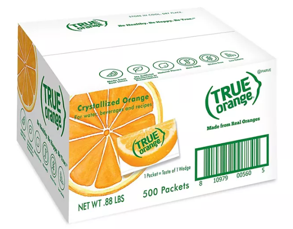 TRUE orange Flavor Packets, 500 ct.