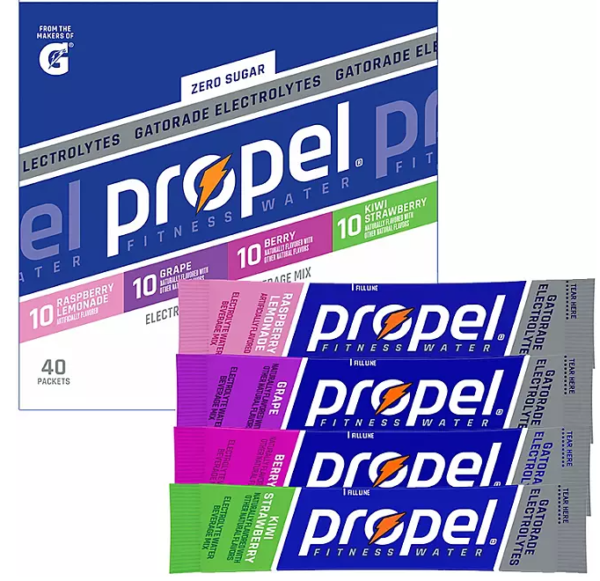 Propel Powder Variety Pack, 0.08 oz., 40 pk.