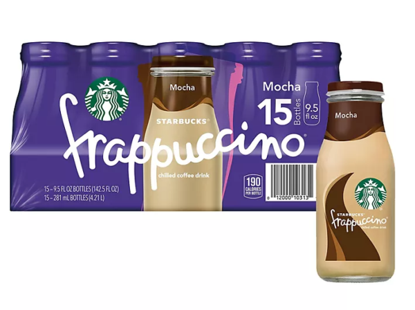 Starbucks Frappuccino Chilled Mocha Coffee Drink, 9.5 oz., 15 pk.