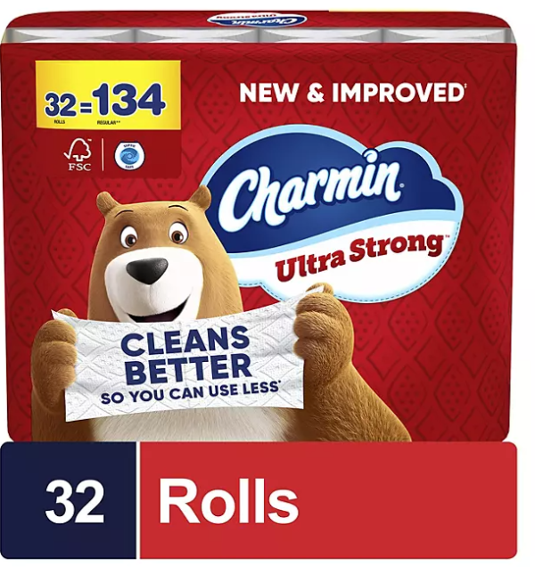 Charmin Ultra Strong 2-Ply Toilet Paper 32 rolls, 231 sheets/roll