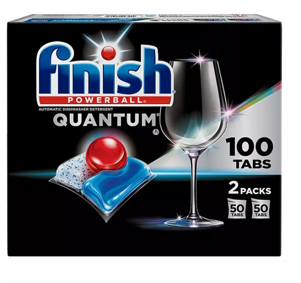 Finish Quantum Powerball Dishwasher Detergent Tablets 100 ct.