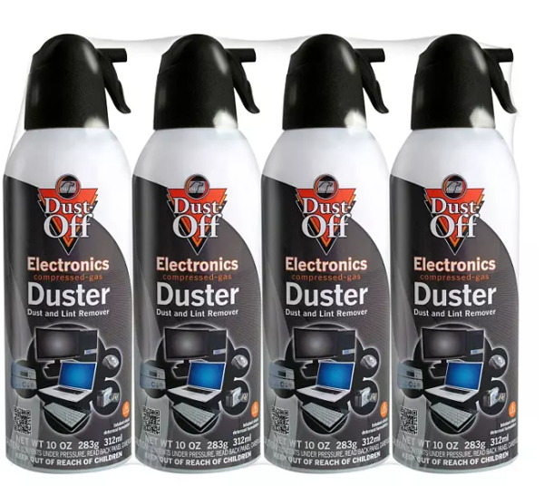 Falcon Dust-Off Compressed Gas Duster, 10oz., 4 Pack