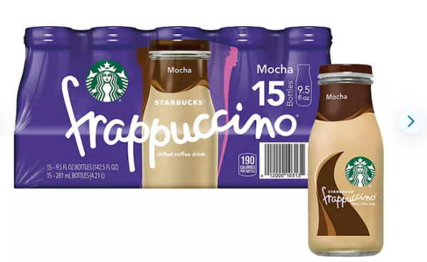 Starbucks Frappuccino Chilled Mocha Coffee Drink, 9.5 oz., 15 pk.